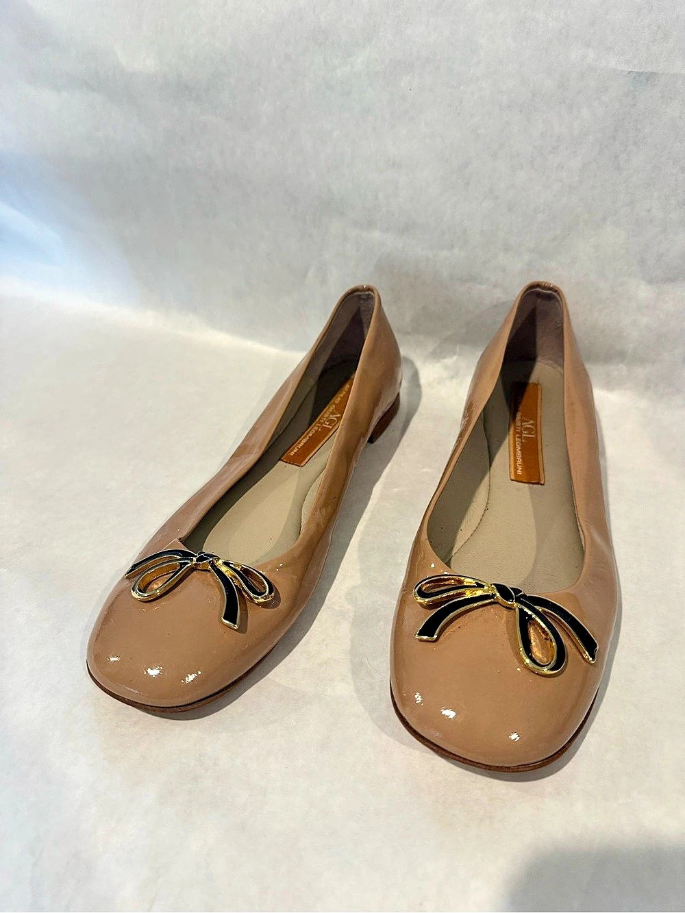 AGL Patent Bow Flats EU 361⁄2 Brown